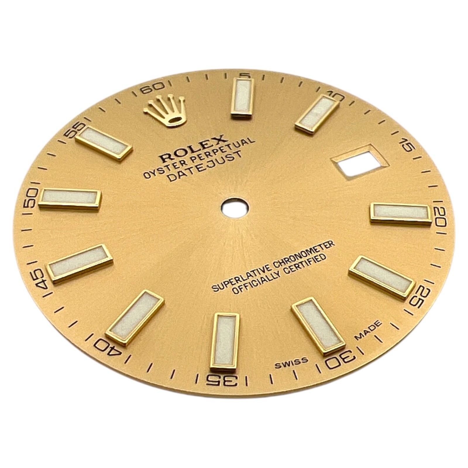 Genuine Rolex Oyster Perpetual Datejust 41mm Dial Champagne Gold 116333