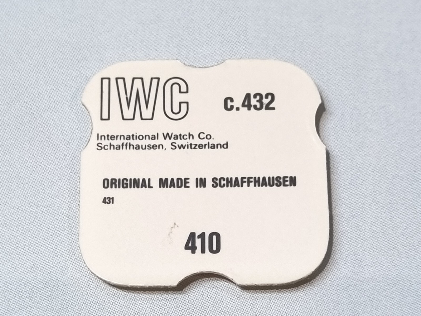 IWC INTERNATIONAL 431,432 WINDING PINION PART 410