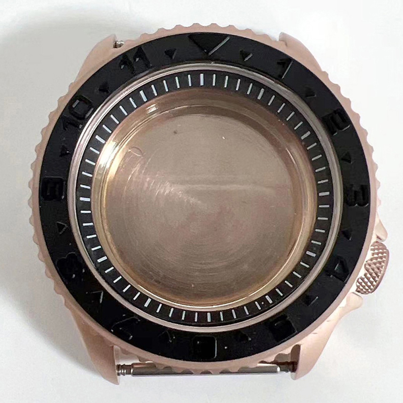 41.5mm Stainless Steel Rose Gold Watch Case For NH35/NH36/4R Movement