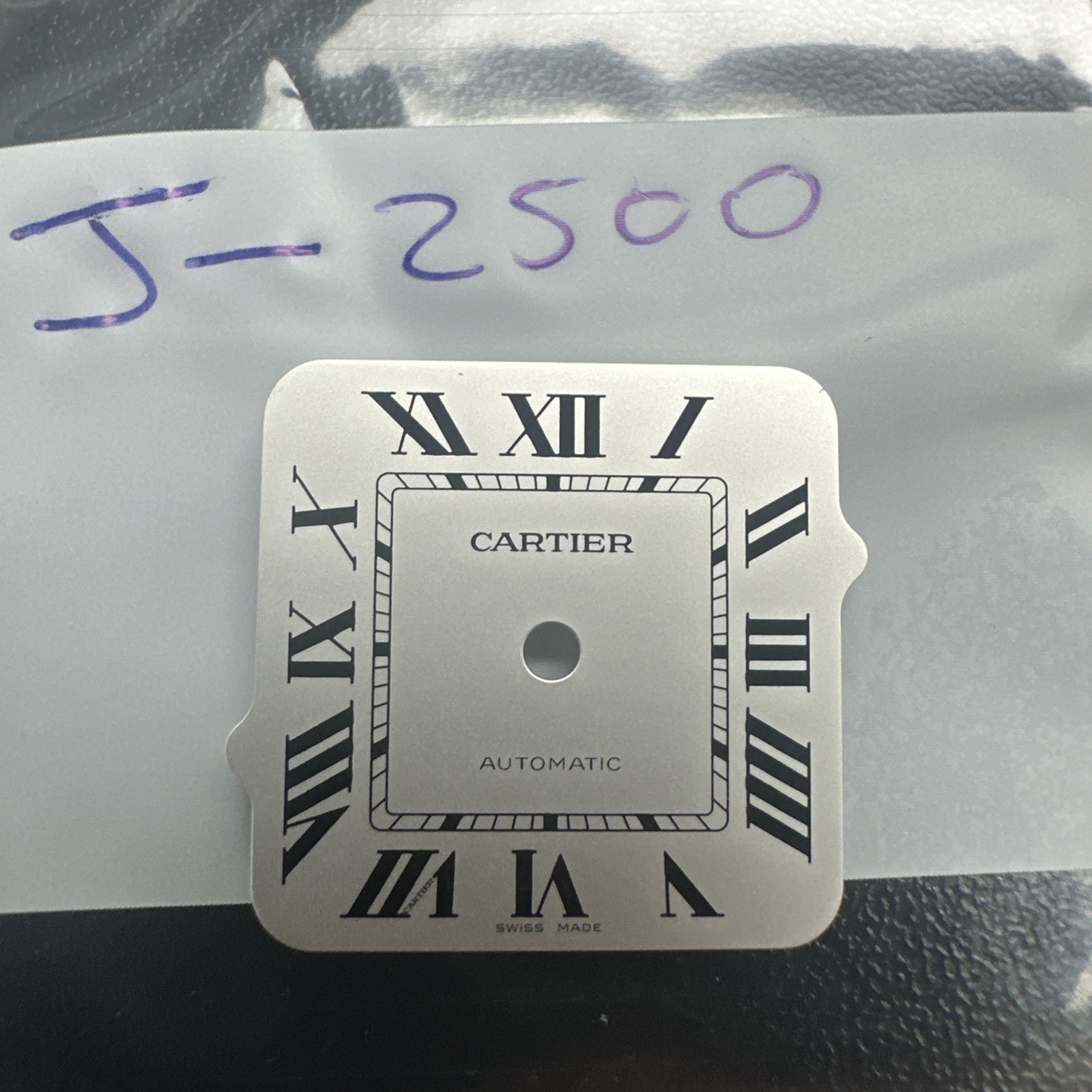 Cartier Santos White Roman Dial ~22.56mm Genuine Watch Dial Pre-Owned
