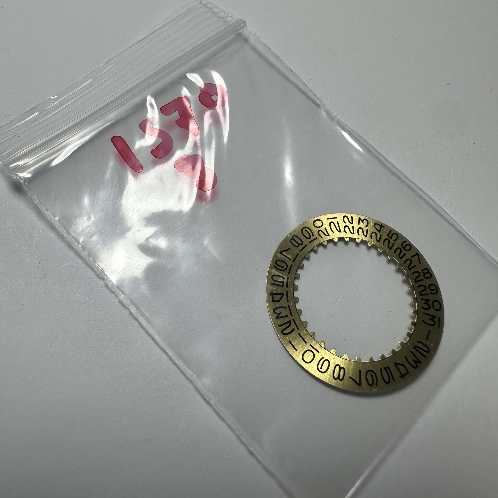 Rolex Vintage Date disc RARE caliber 1570 1575 Golden Yellow