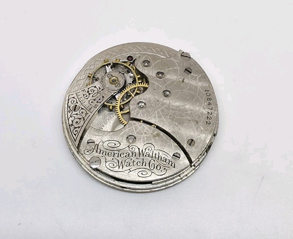 1901 Waltham Model 1890 Grade Seaside 15J 6s Pocket Watch Movement For Repair