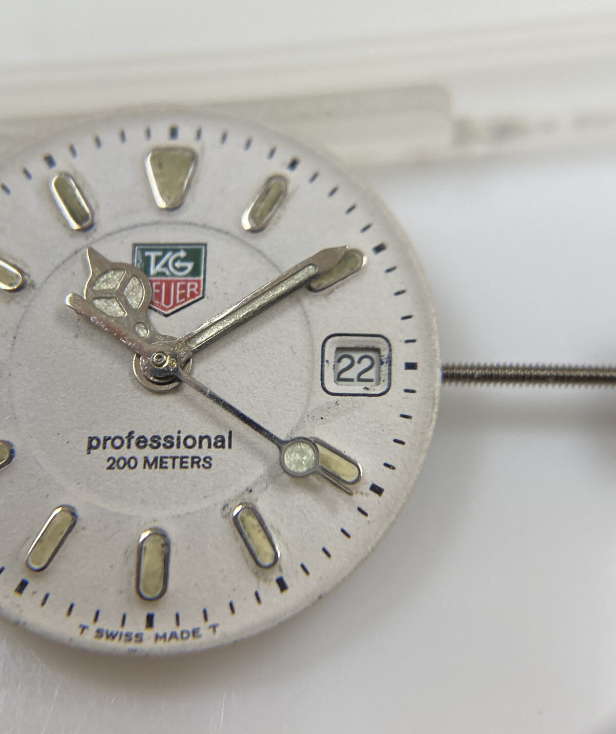 Genuine Tag Heuer Professional WG1312 White Dial W/ Movement