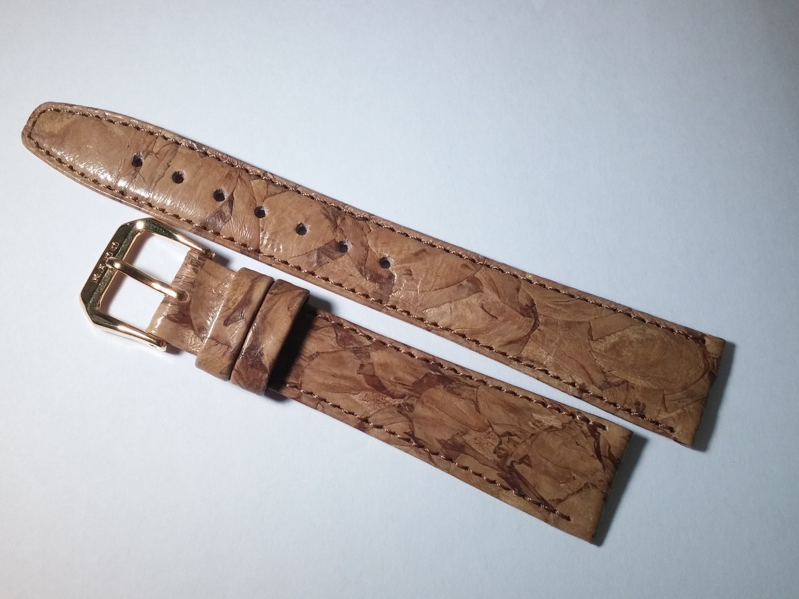Rado band/strap and buckle, BROWN/CAMOUFLAGE, 17/14mm Made in Austria, genuine l