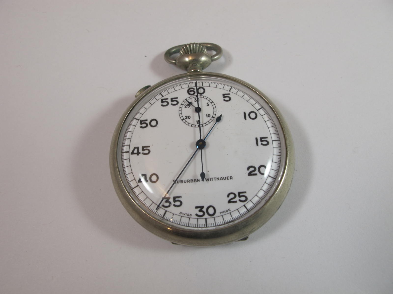 TIFFANY & CO NEW YORK VINTAGE SNAP ON DIAL NICKEL POCKET WATCH MOVEMENT