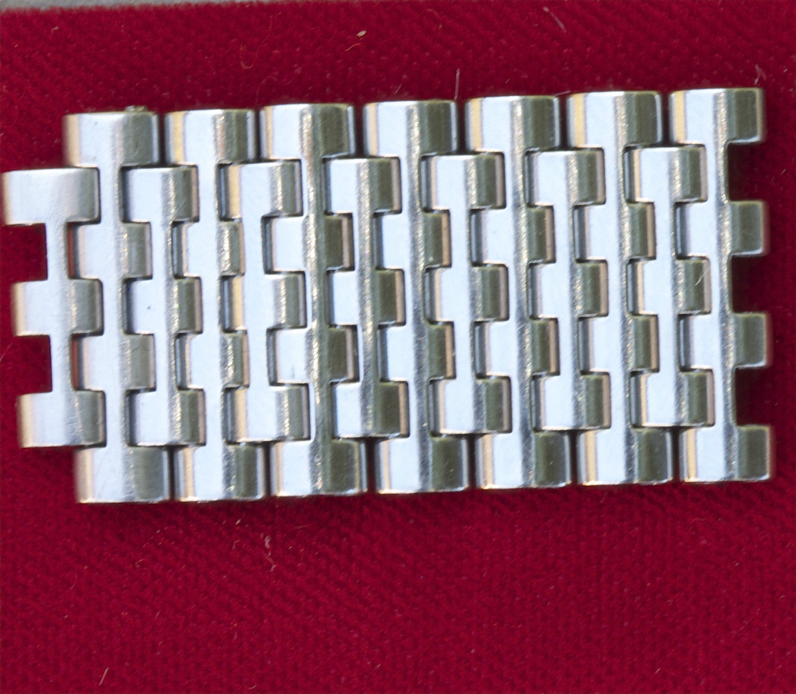 Vintage Heuer Monaco watch bracelet 7 beads links NSA Swiss band NOS Novavit