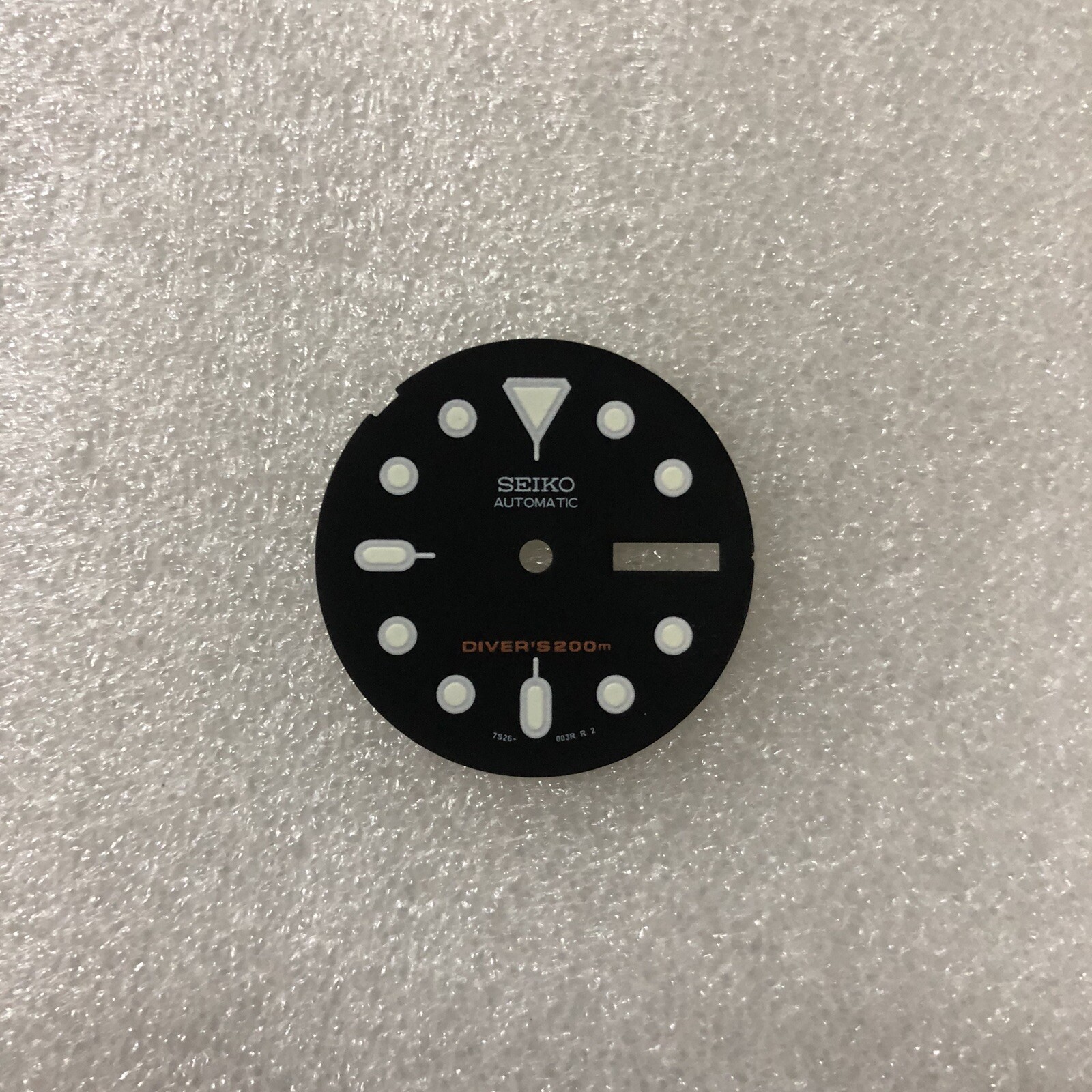 027 SEIKO REPLACEMENT BLACK DIAL LUMINOUS MARKERS SKX013 7S26-0030 MEDIUM DIVER