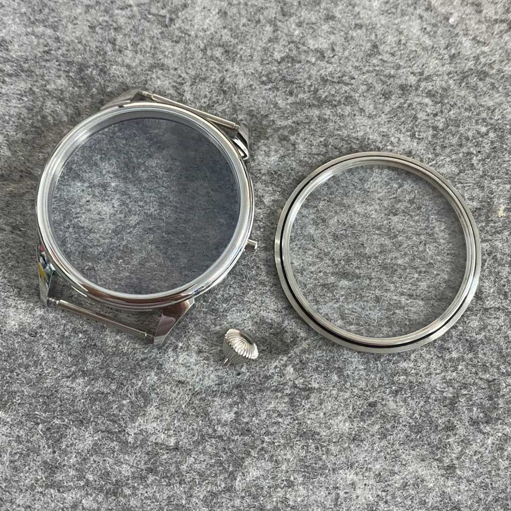 Waterproof Stainless Steel Watch Case W/Crown For ETA6497 6498 ST3600 Movement Z