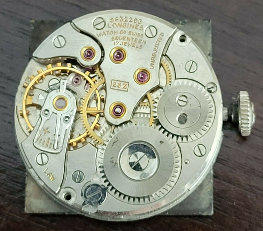 VINTAGE LONGINES DIAMOND DIAL WRIST WATCH MOVEMENT CAL 23Z KEEPING TIME