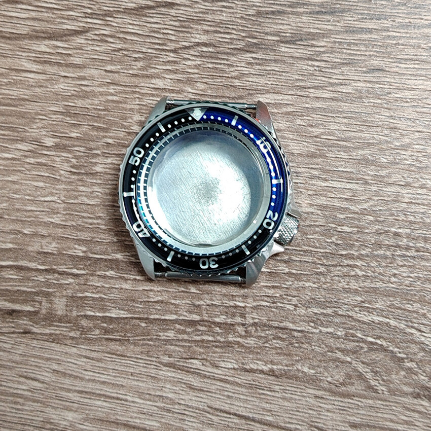 42MM 316 Steel Watch Case Resin Bezel Mineral for SKX007 for NH35/36/4R Movement