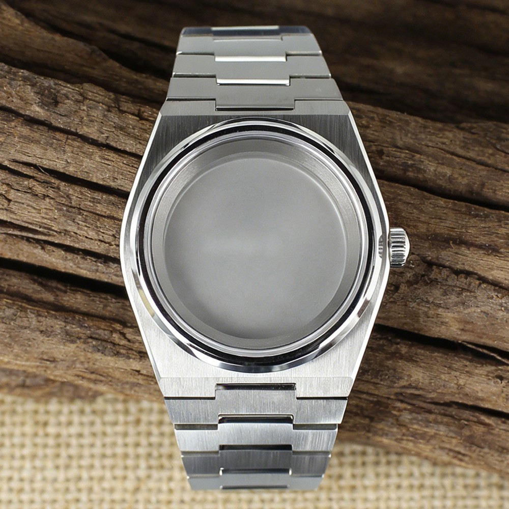 40mm Steel Watch Case Modify PRX Mod Sapphire For Seiko NH35 34 NH36 38 Movement