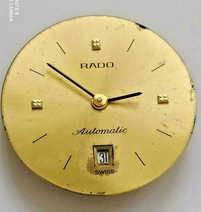 Movement ETA 2671 With RADO Automatic with dial rado Working Used