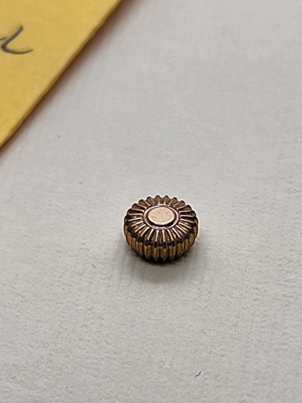 NOS Tap 2 Yellow American Pocket Watch Crown 6mm Diameter