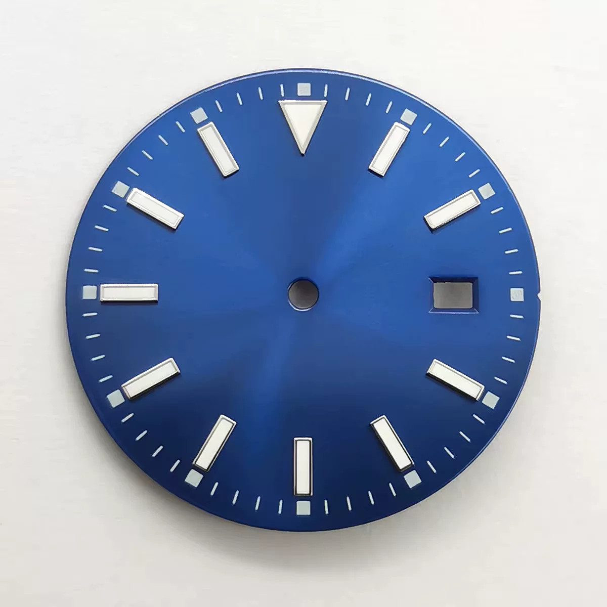 28.5mm No Logo Watch Dial Blue Green Luminous For Nh35 Movement Watches Parts
