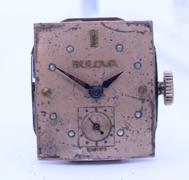 BULOVA CAL. 8AH, 17j WRIST WATCH MOVEMENT FOR REPAIR (M7)