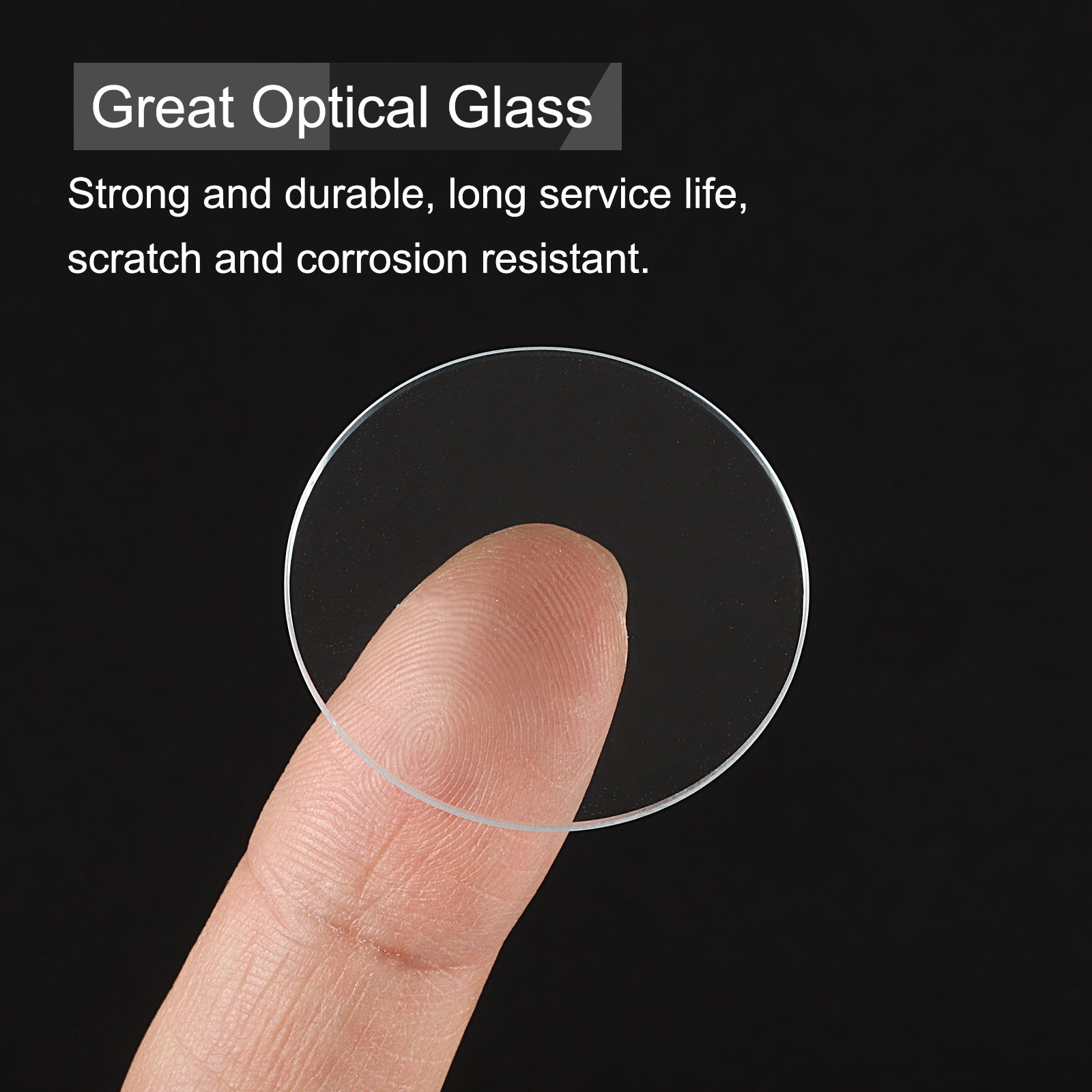 12pcs Watch Crystal Glass Lens 30mm Flat Round Glass Watch Face Crystals Lens
