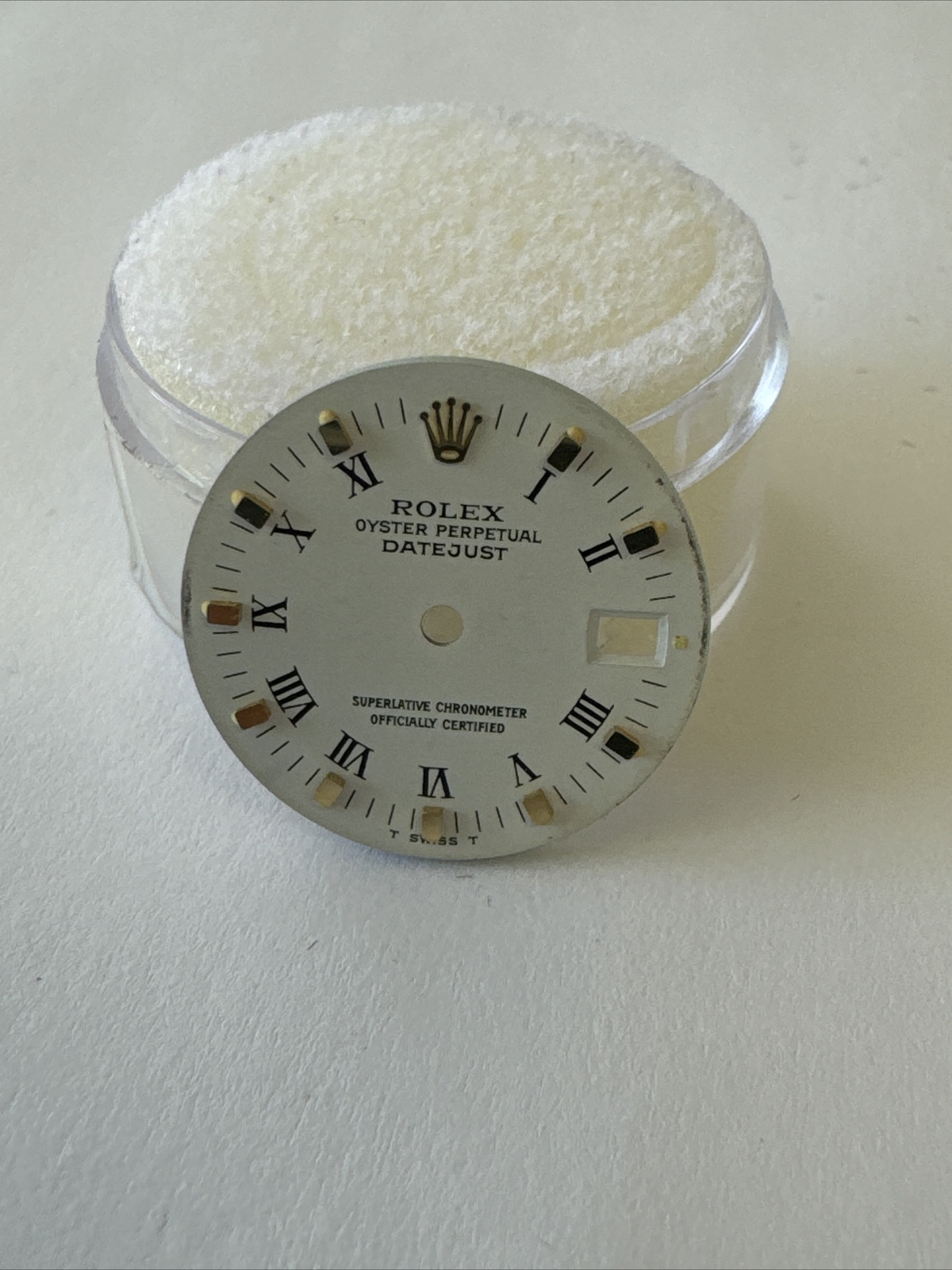 Vintage Genuine Ladies Rolex Datejust White Dial For All 26mm Models Mint Roman