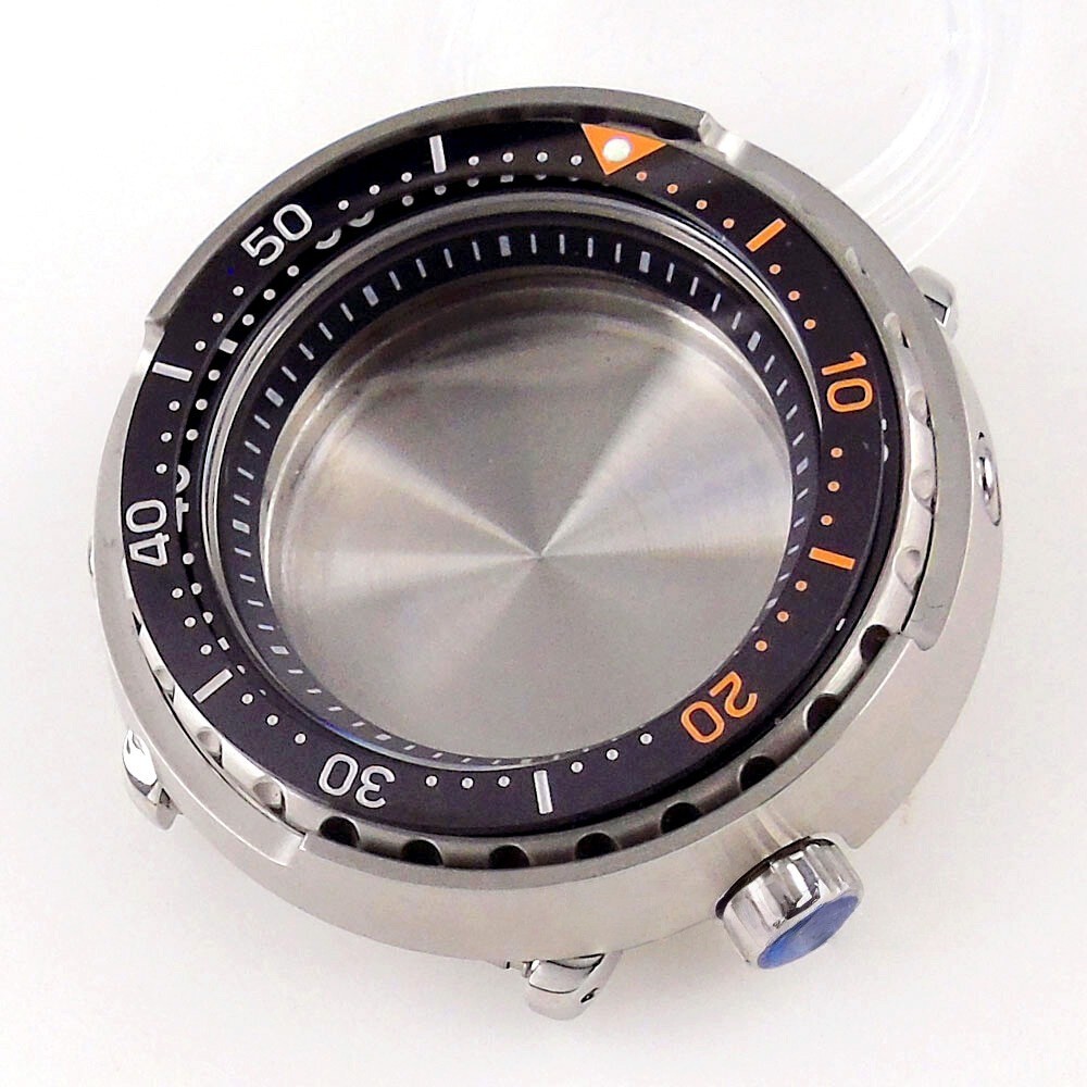 46.5mm Sapphire Glass 30ATM Watch Case For NH34 NH35A NH36A Undirectional Bezel