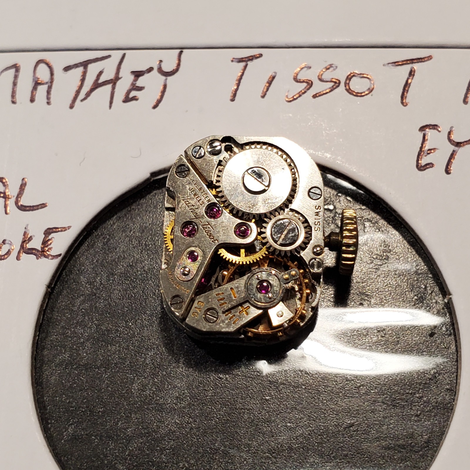 LADIES MATHEY TISSOT WATCH MOVEMENT 17J EYGT #1733