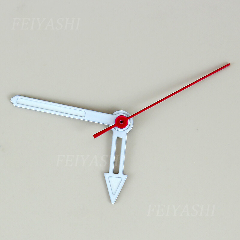 Samurai Red and white watch hands 3C luminescence For Seiko nh34 nh35 nh36 nh38