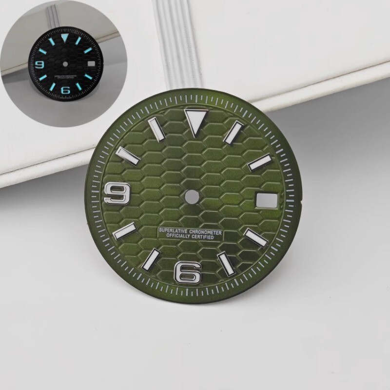 28.5mm 31mm Watch Dial blue Luminous fits NH35/NH36 movement Watch Parts