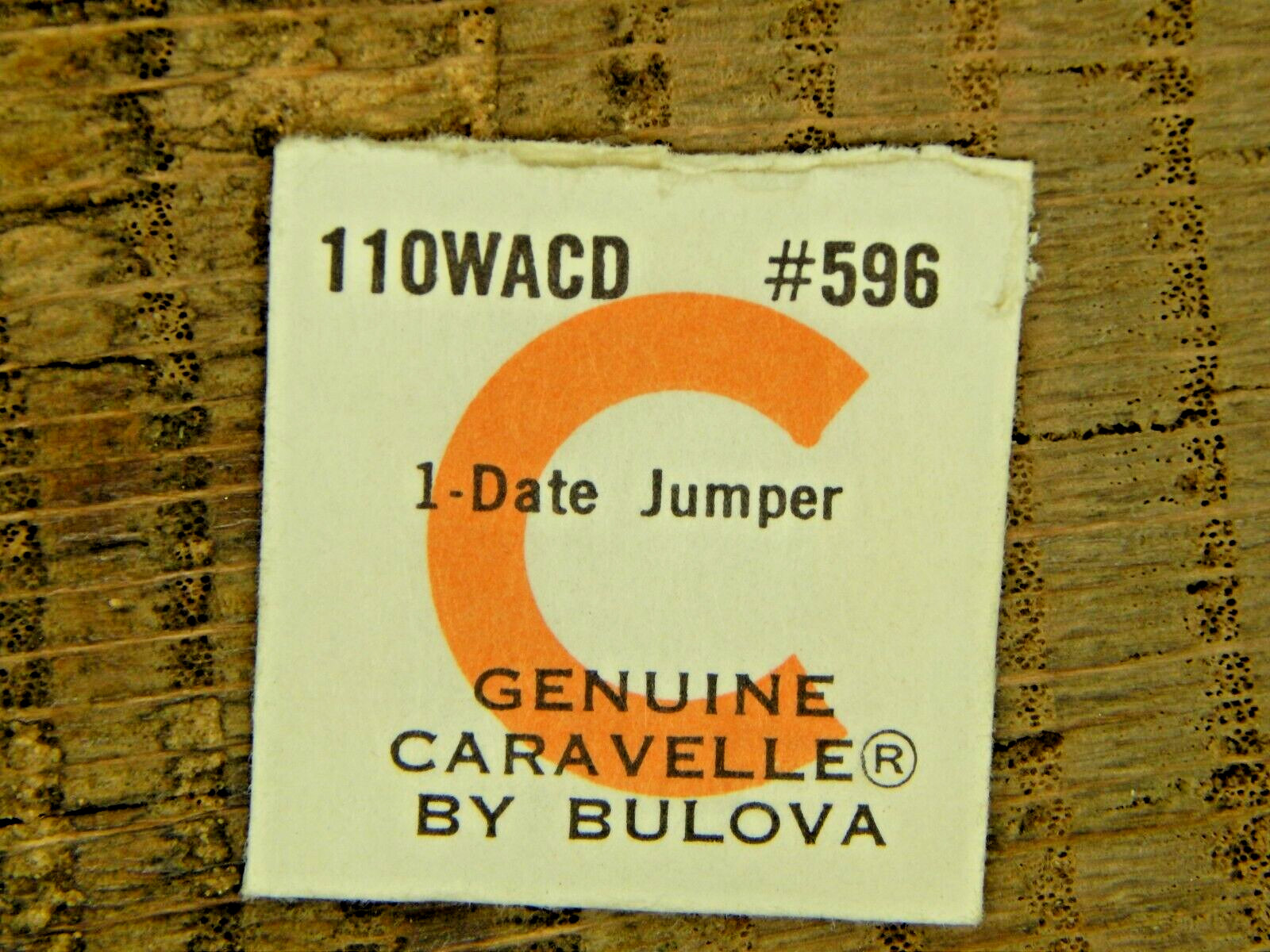 Genuine Caravelle by Bulova 11OWACD Date Jumper 596 Watch Part NEW OLD STOCK