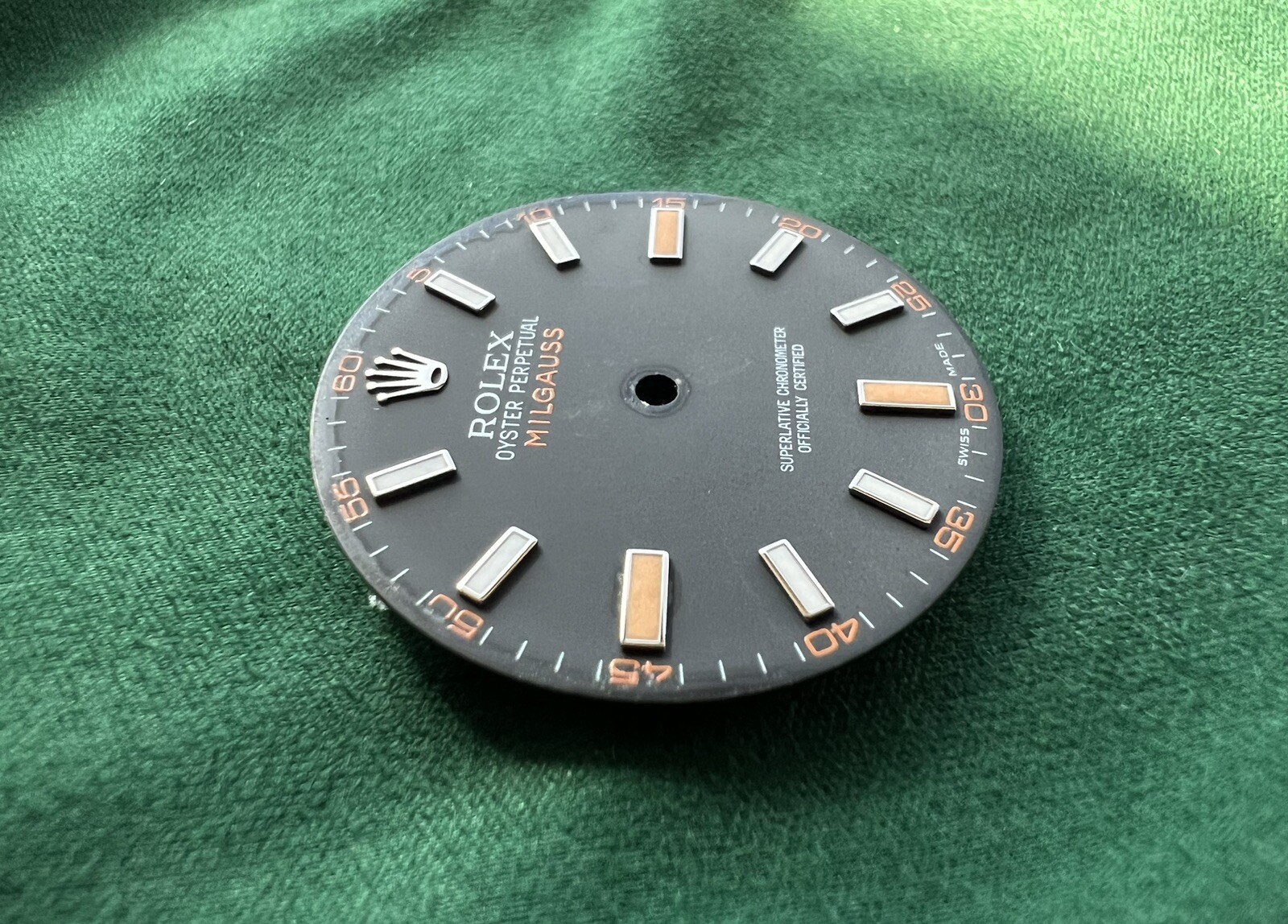 Authentic Rolex 41mm Oyster Perpetual MILGAUSS Luminova Markers Dial – OC#494