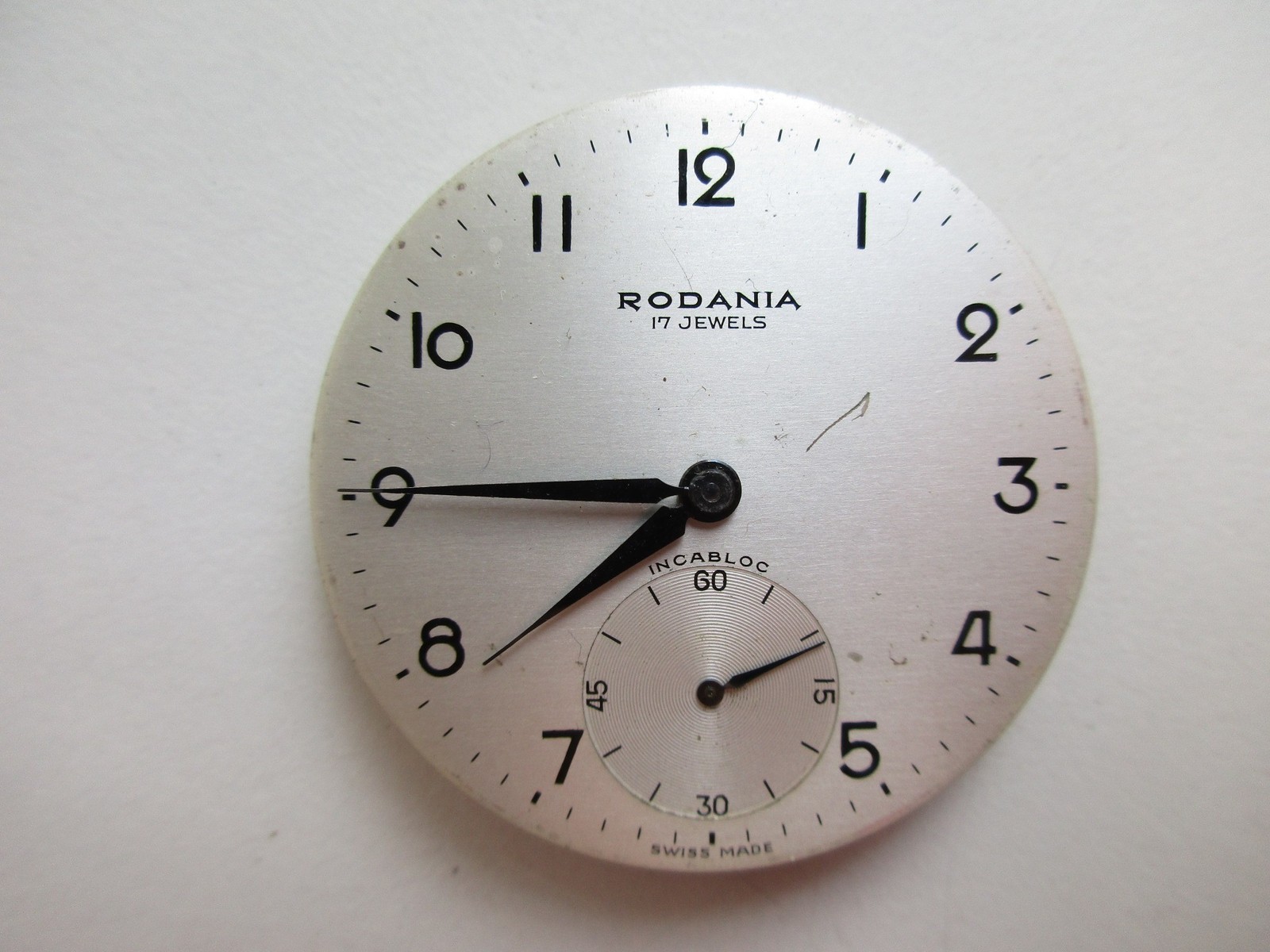 Rodania 17 jewels AS cal. 1073 vintage pocket watch movement – running