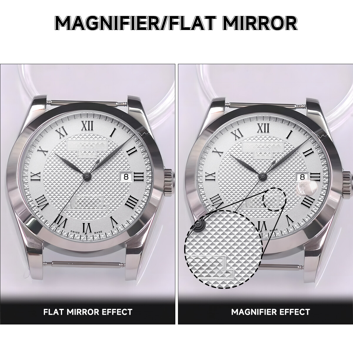 36MM Stainless Steel Watch Case Sapphire Glass for SEIKO NH35A/NH36/4R Movement
