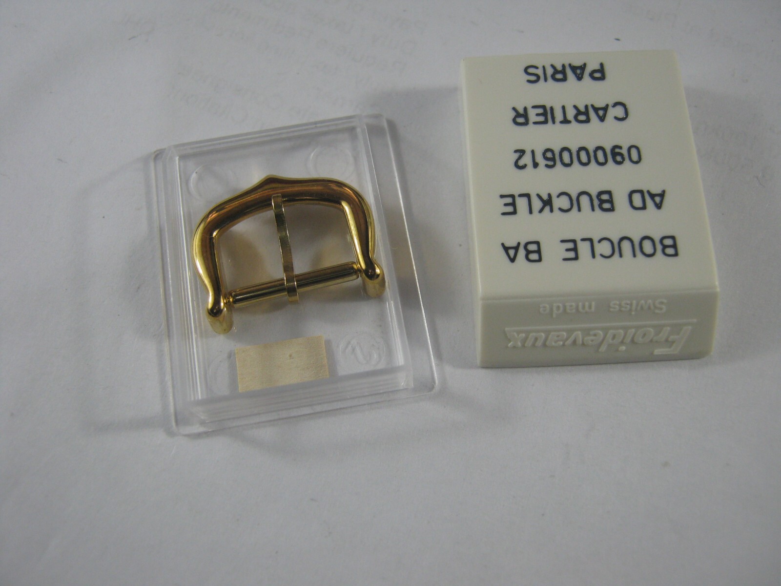 New Original CARTIER PARIS Buckle Gold Plated 12mm Ref Number 09000612