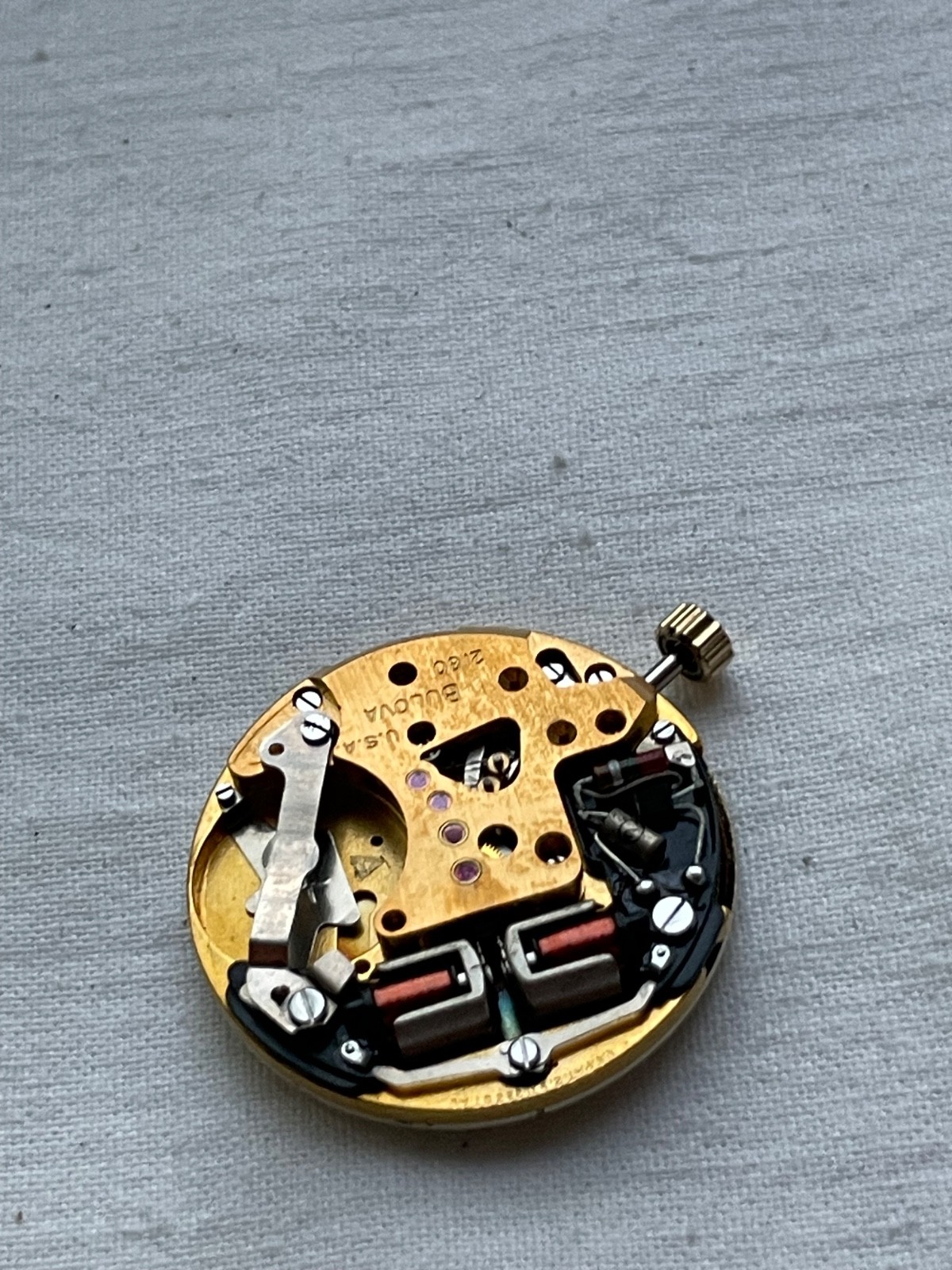Bulova Accutron 2180 GREAT DIAL – movement for mens watch UNTESTED, lot 1505