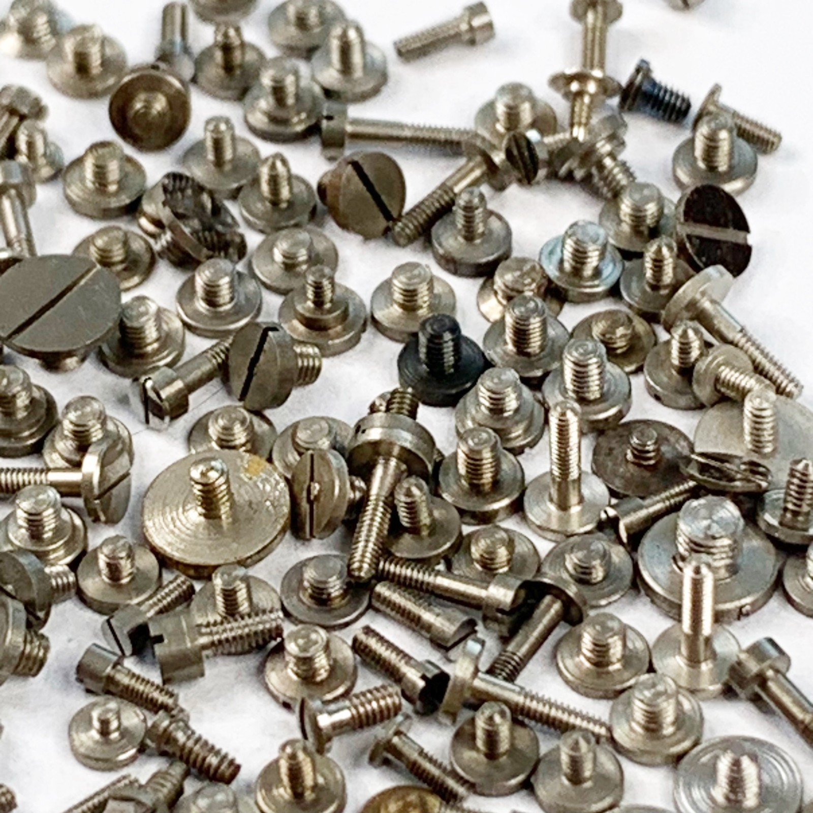 100 Watch Screws Pocket Wrist Parts Watchmaker Repair Assorted Job Lot Steampunk