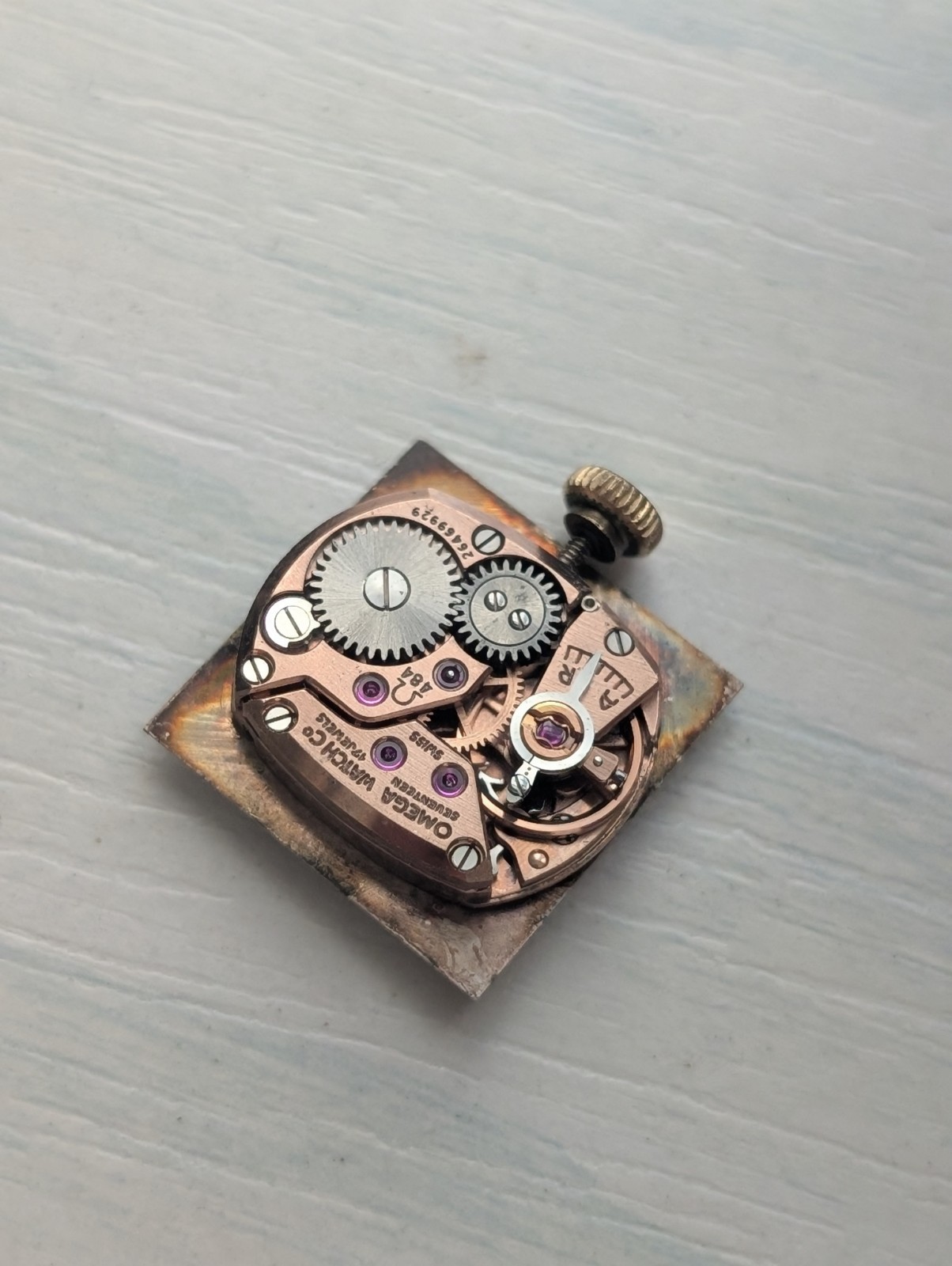 Vintage Omega 484 Mechanical Watch Movement (Runs)