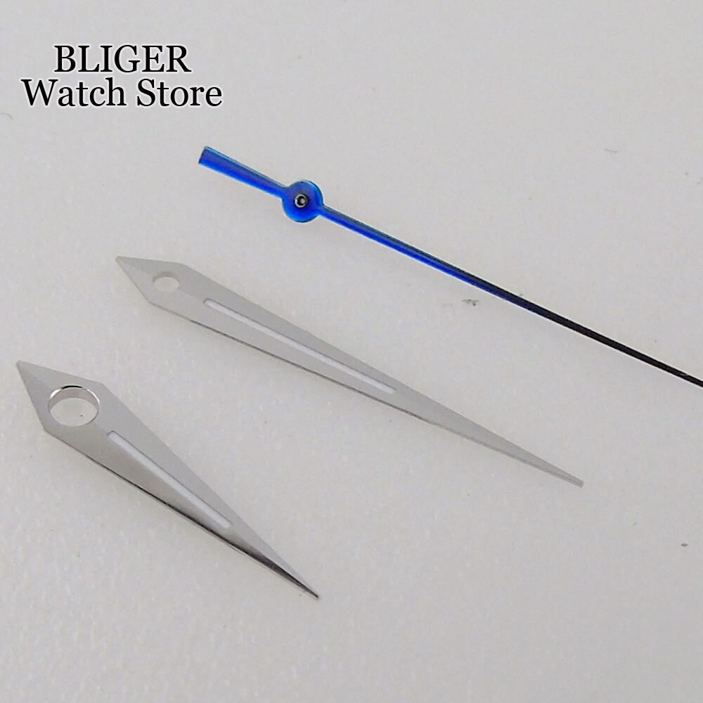 Sky blue 33.5MM White Blue Watch Dial Date Window Fit NH35 NH35A NH36 NH36A