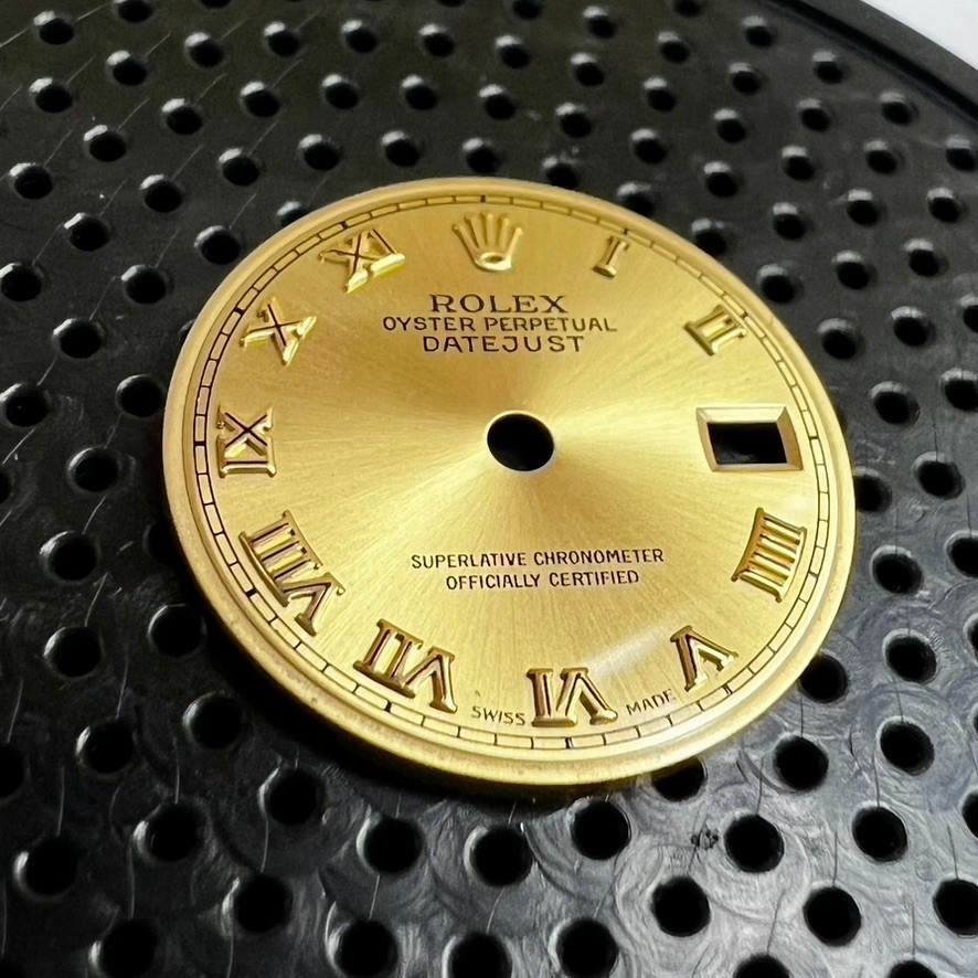 Factory Genuine Rolex Datejust 26 Champagne Gold Roman Numeral Dial