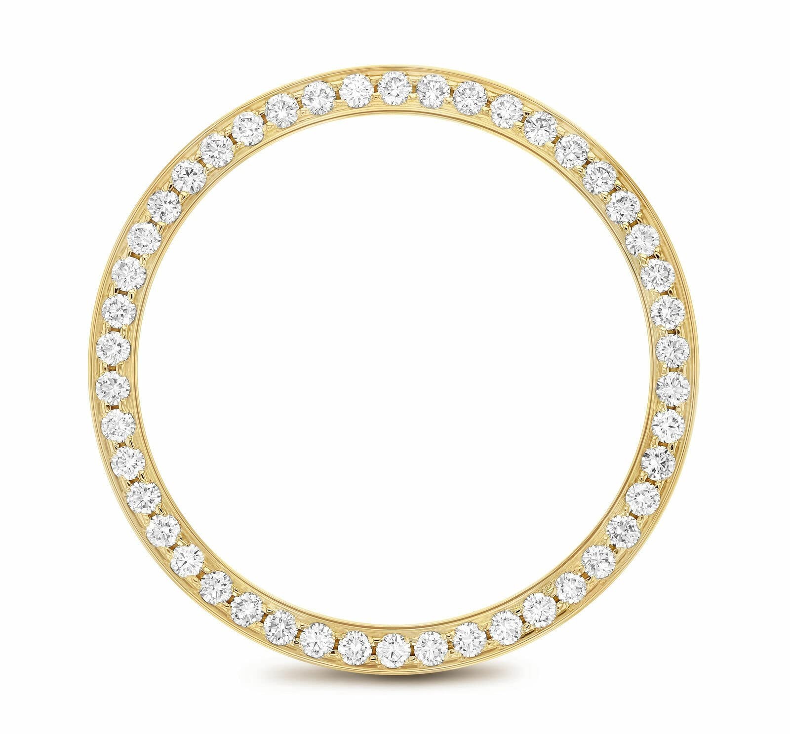 34MM 1.45CT Bead Set MOISSANITE Bezel for Rolex 34MM Date 15037 15038 15238