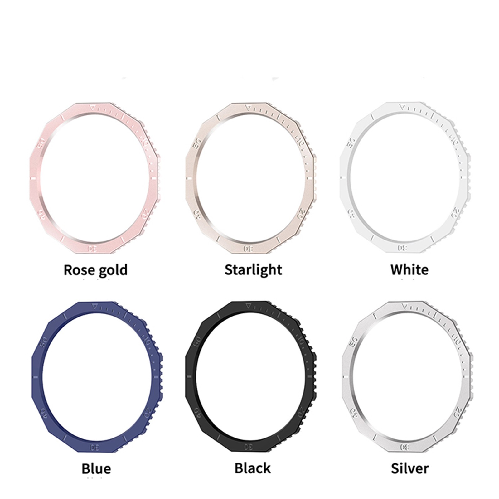 43/47mm Watch Scale Bezel Watch Accessory for Samsung Galaxy Watch6 Classic