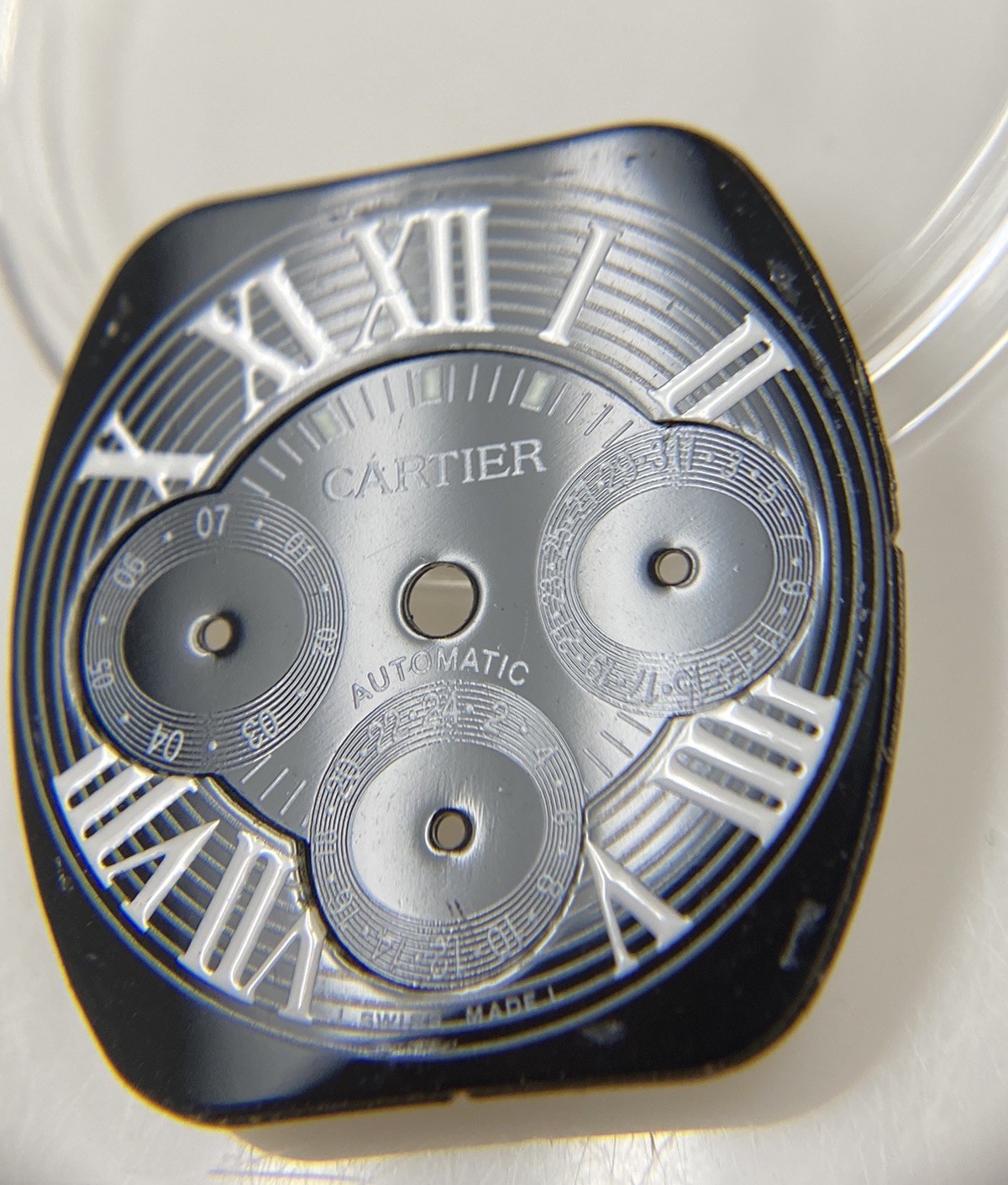 Original Cartier Roadster Chronograph 2618 Cal. 8510 Black/White Roman Dial
