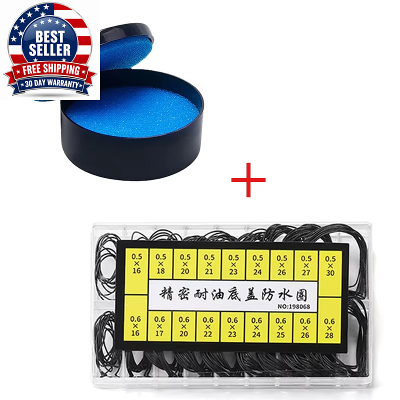 200Pcs Watch Back Case Rubber O-Ring Waterproof Gasket Repair Tools for Watchmak