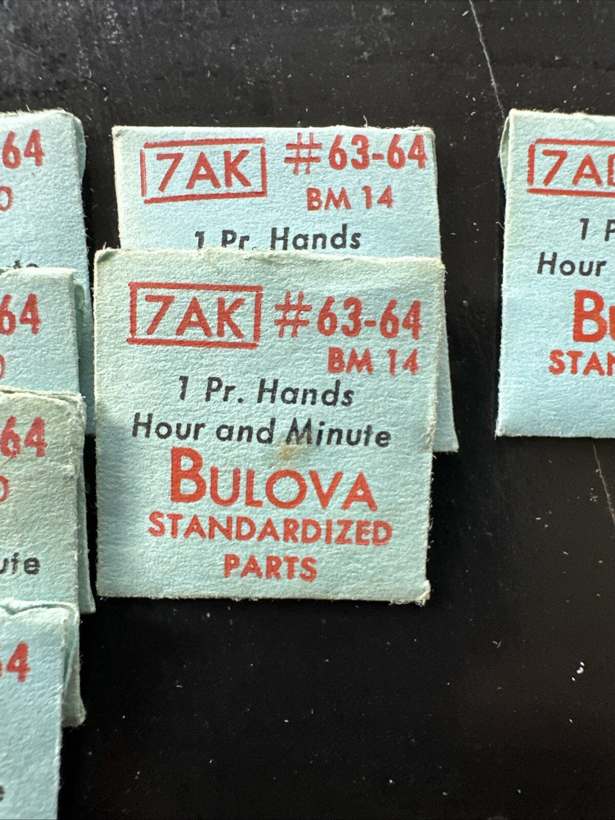 Gen. Bulova #63-64 5AB, 7AK & 7AD 1 Pair Hour & Minute Watch Hands NOS Pick one