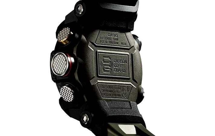Genuine Casio G-Shock GG-B100-1A GG-B100 GGB100 black plastic back bottom cover