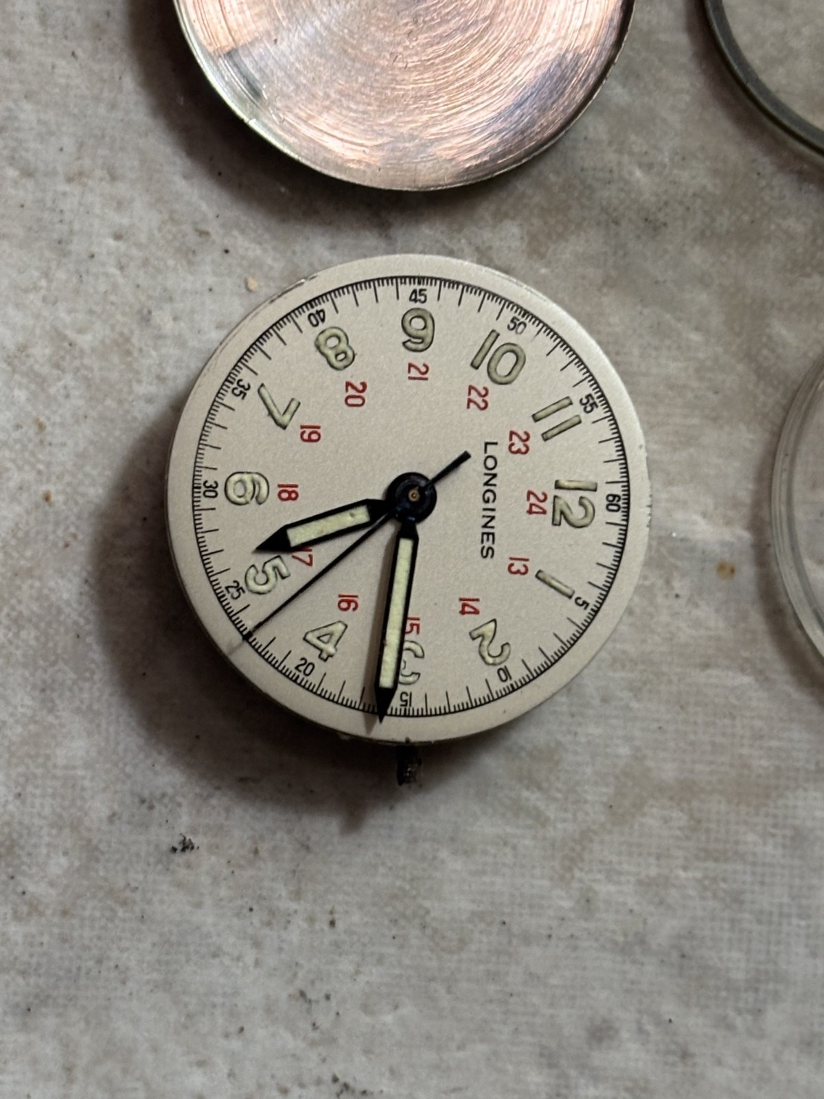 VINTAGE LONGINES Commander WATCH MOVEMENT, CAL. 10L, RUNNING, 17 JEWEL for part