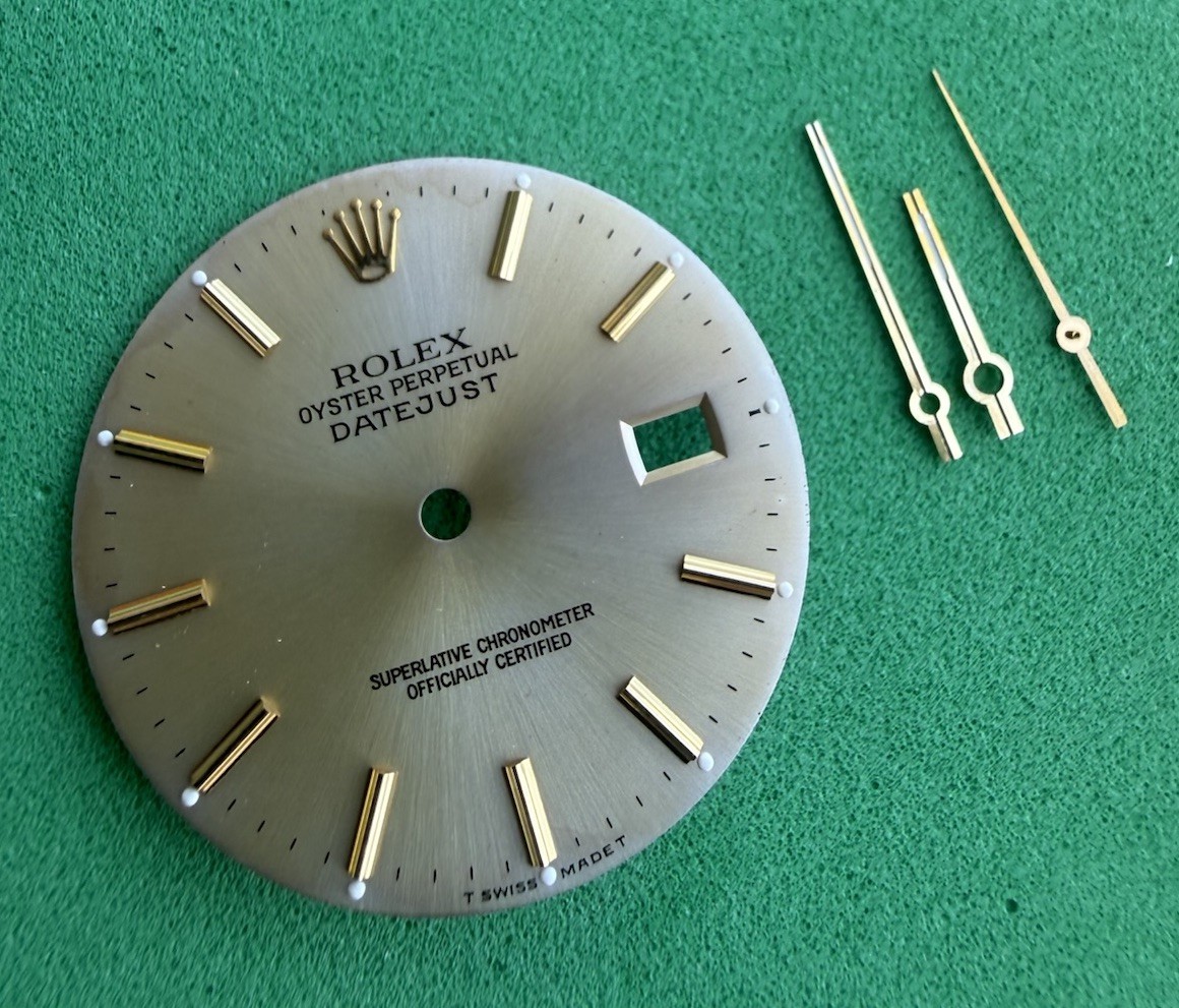 Rolex Datejust 36mm Two Tone Silver Dial Fading 16013,16233. with set Of hand.