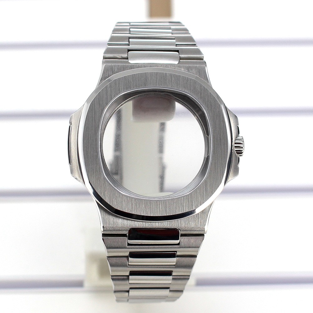 Fashion 43mm Men’s Watch Case 316LStainless Round Octagonal Bezel For Miyota9015