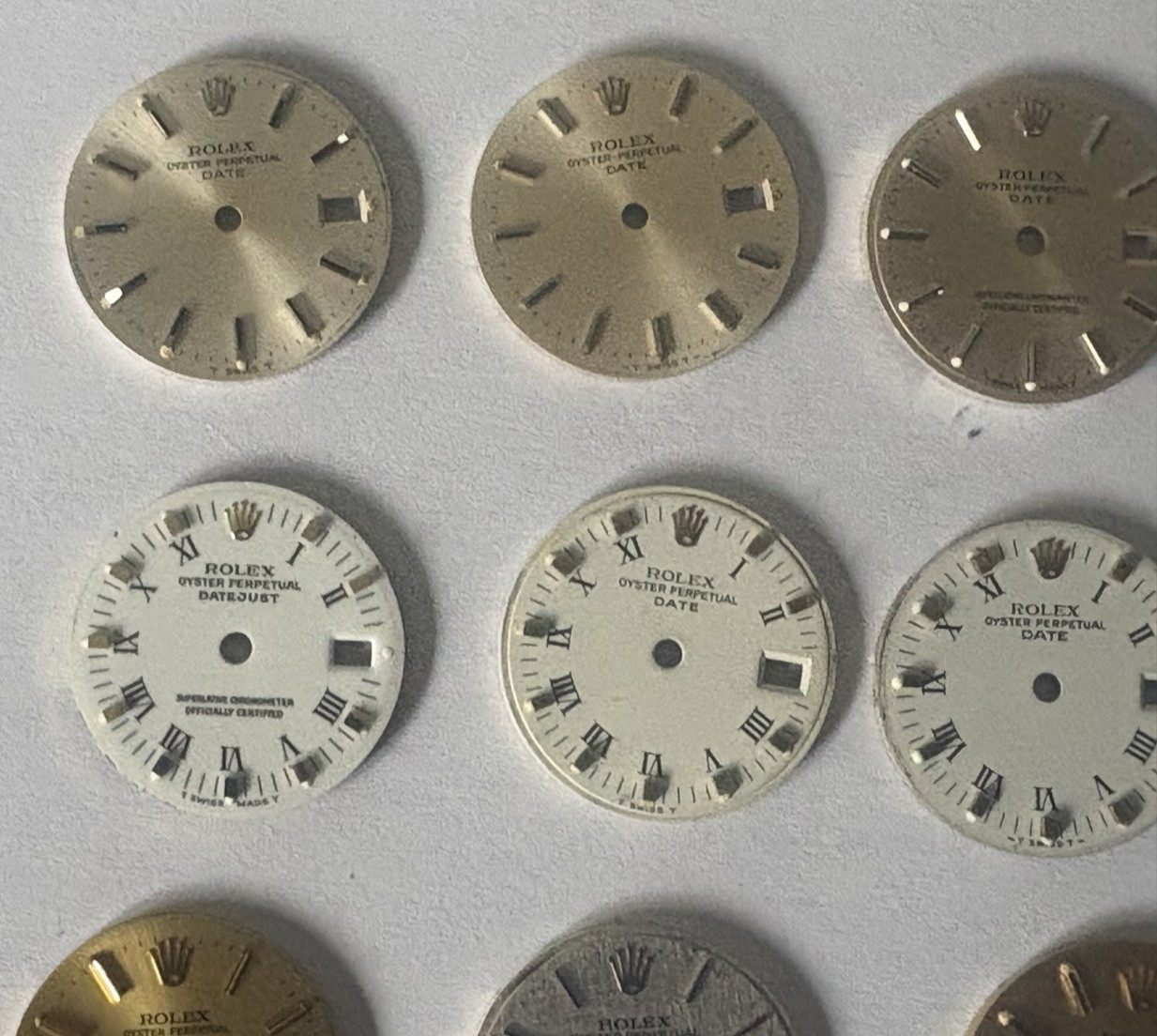 Rolex Date 26mm Dials x 18, All 100% Genuine