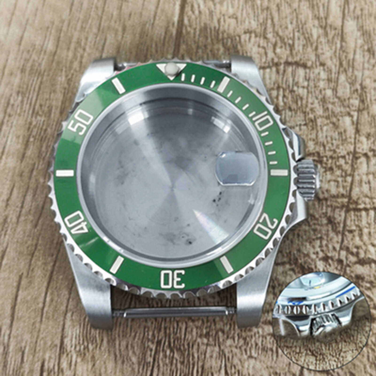 40mm Stainless Steel Watch Case Sapphire Glass Case for NH35 Mechanical Movement
