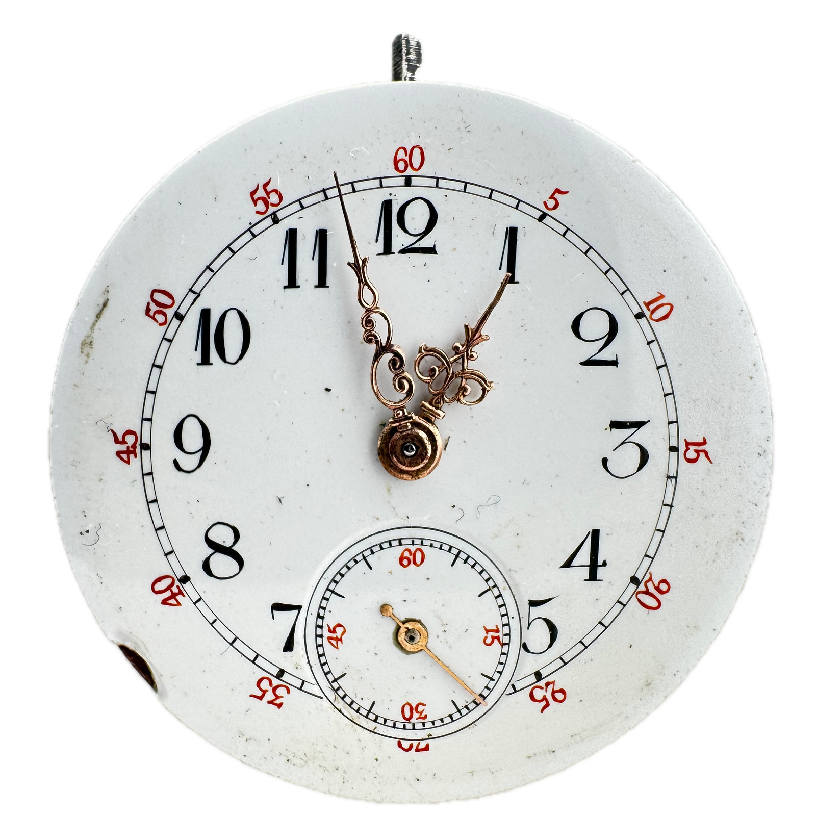 Antique Unbranded Fancy Louis XIV Cylinder Escapement Mens Pocket Watch Movement