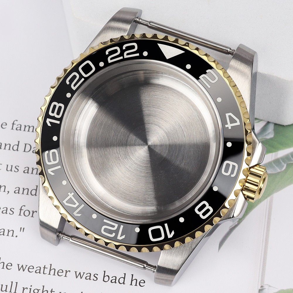 FEIYASHI Yacht Style 40mm Vintage Watch Case Sapphire For Seiko NH35 36 ETA 2824