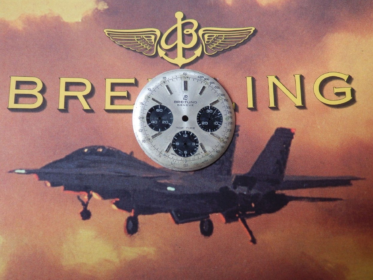 Vintage Breitling 810 Top Time Dial