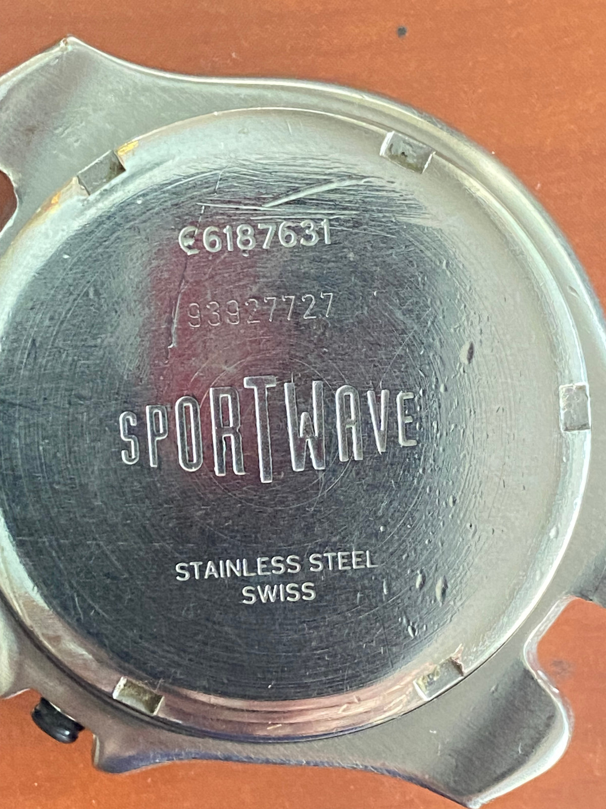 GENUINE EBEL SPORTWAVE CASE ONLY WITH CRYSTAL AND CASE BACK, E 6187631, NO BEZEL